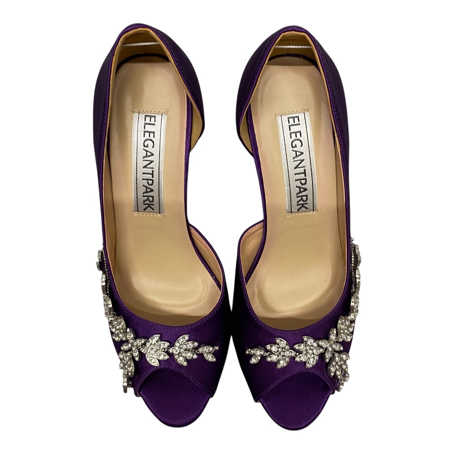 Shoes Heels Kitten By Cme In Purple, Size:9