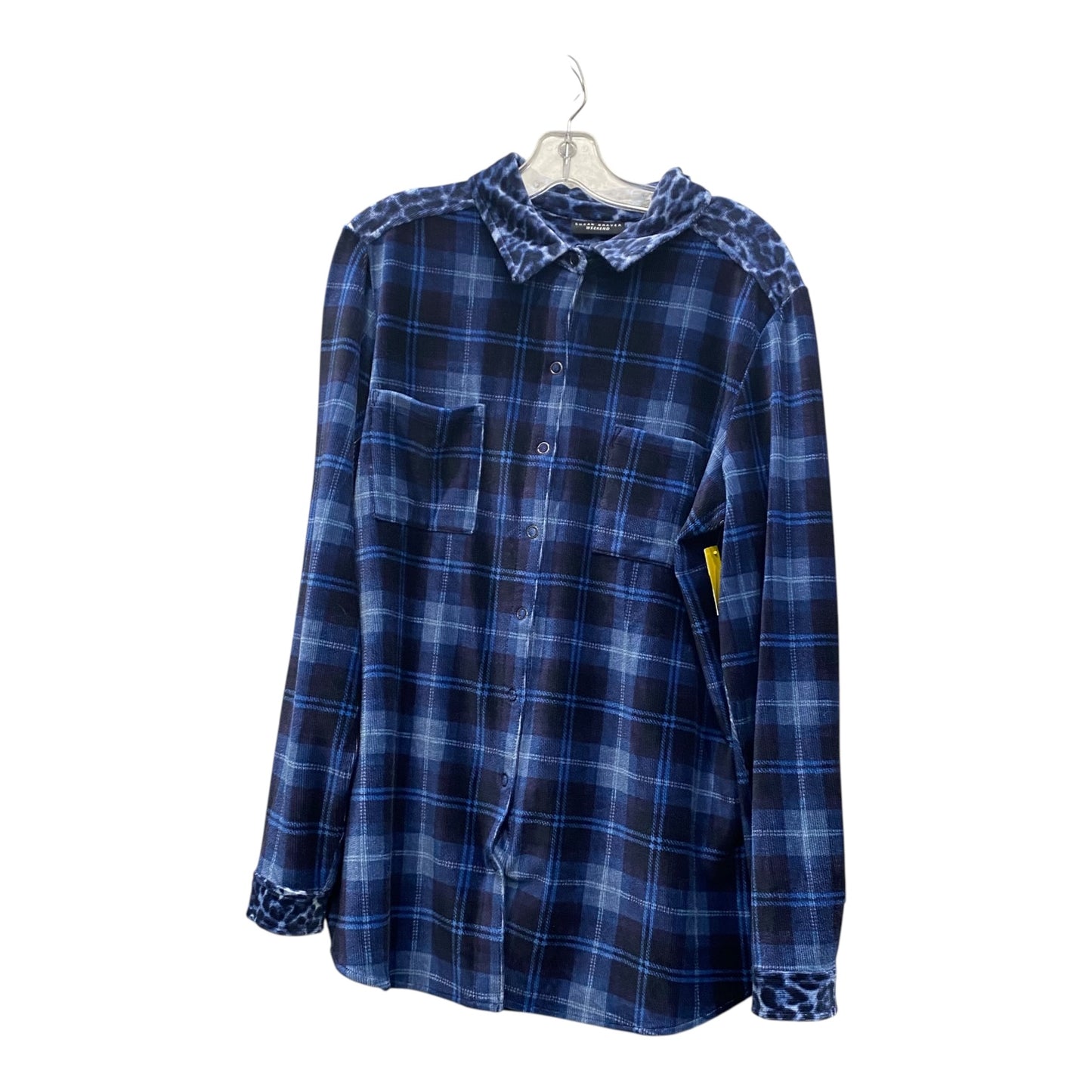 Top Ls By Susan Graver In Blue, Size:L