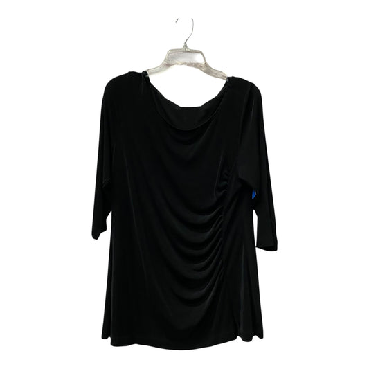 Top Ls By Chicos In Black, Size:Xl