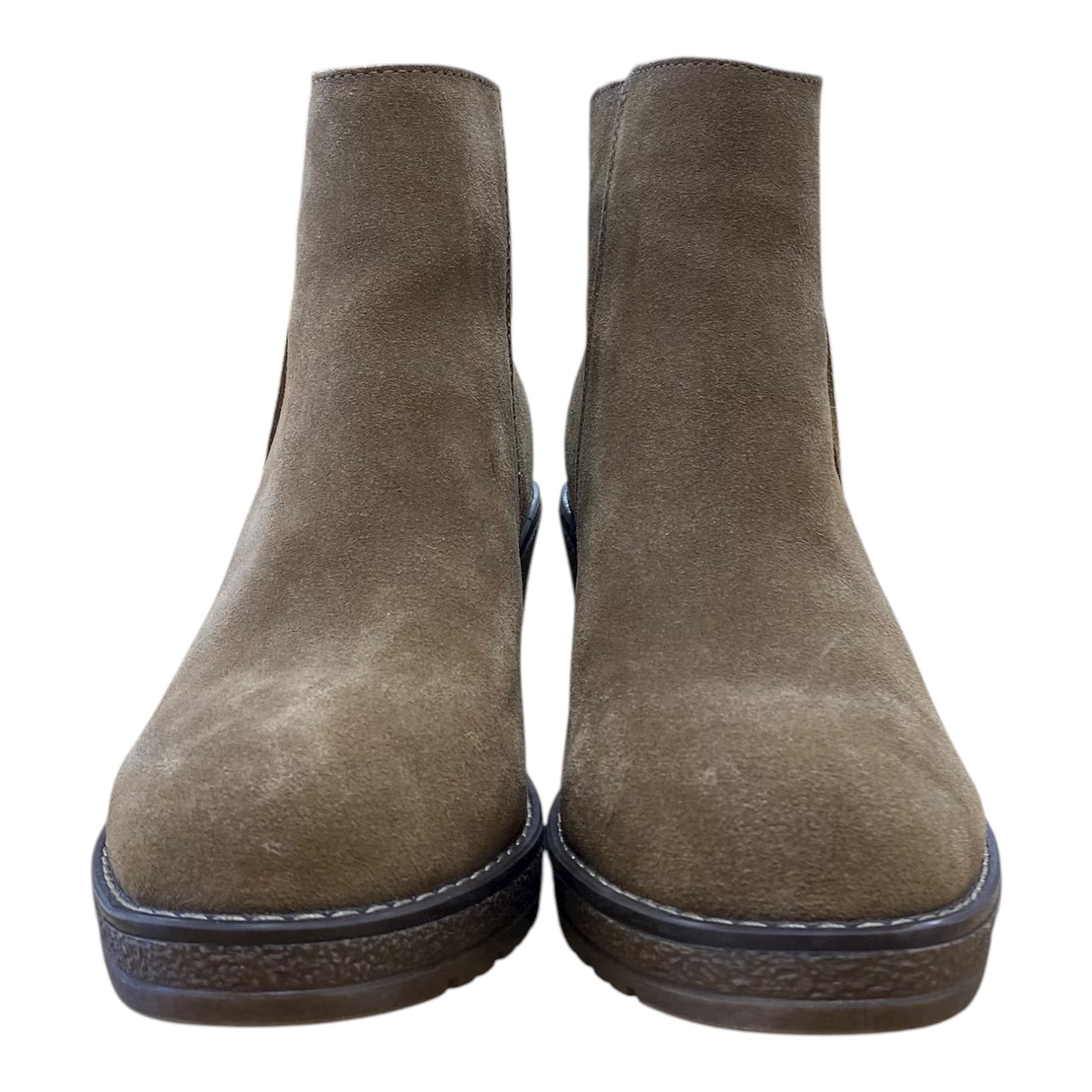 Boots Ankle Flats By eskandalo In Brown, Size:6.5