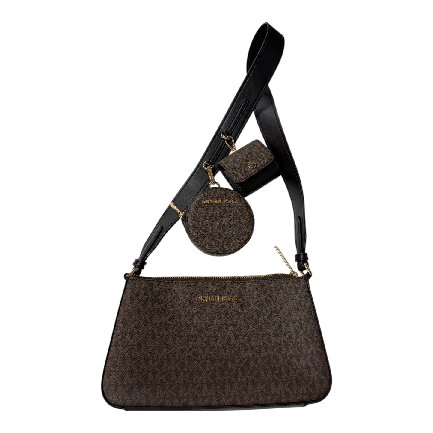 Crossbody Designer By Michael Kors In Brown, Size:Medium
