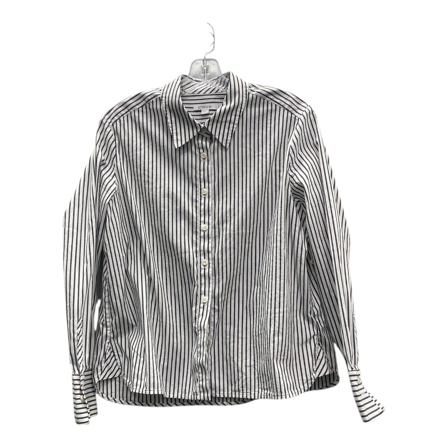 Top Ls By Chicos In Grey, Size:L