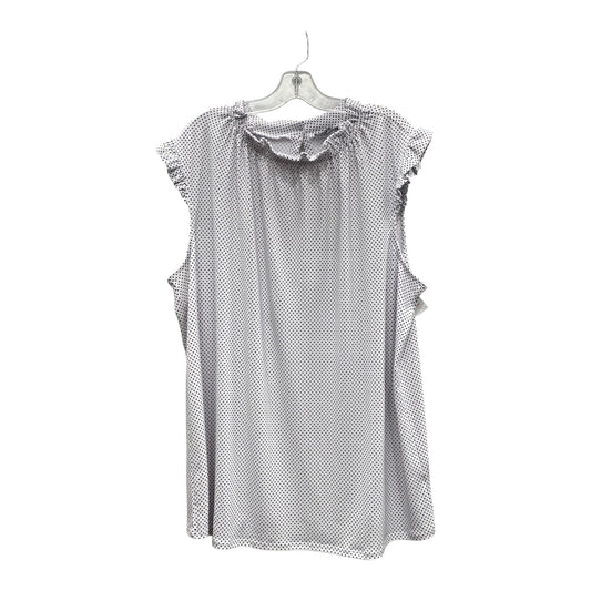 Top Ss By Adrianna Papell In Black & White, Size:2X