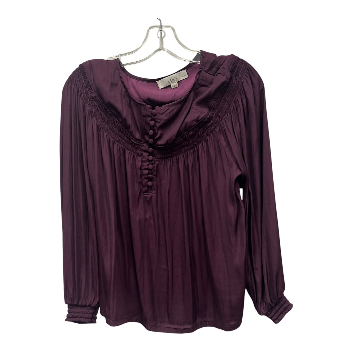 Top Ls By Loft In Purple, Size:Mp