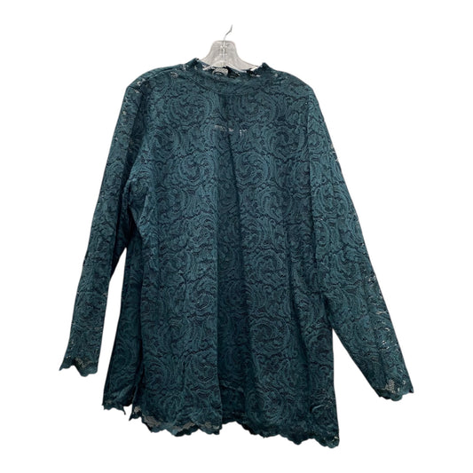 Top Ls By Isaac Mizrahi Live Qvc In Green, Size:2X