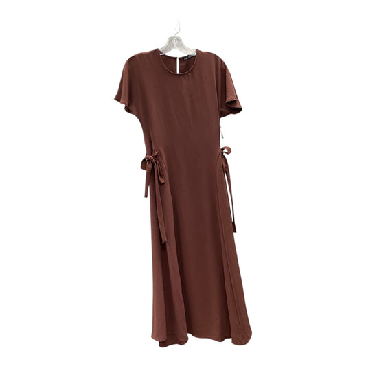 Dress Casual Midi By Zara In Brown, Size:M