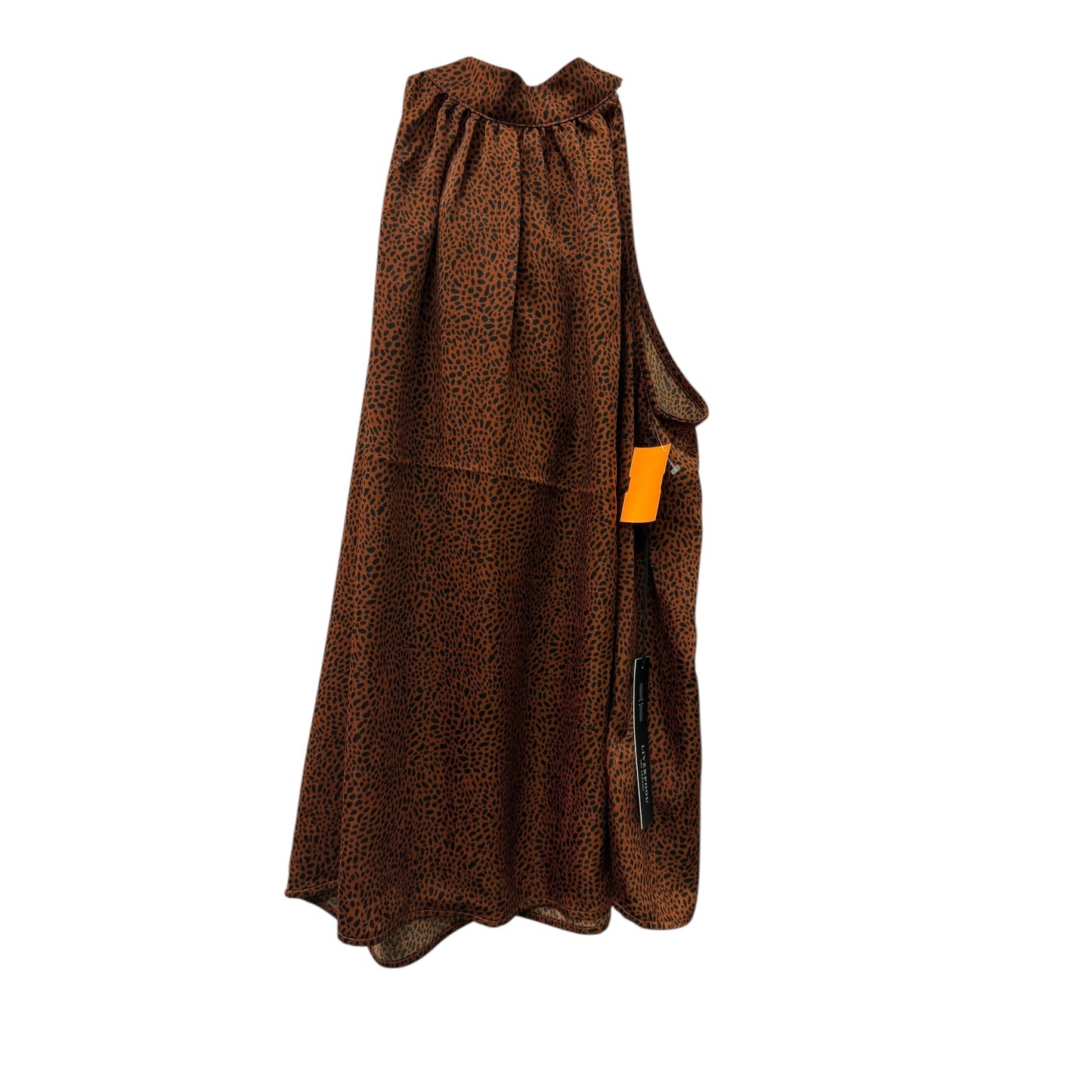 Top Sleeveless By Liverpool In Brown, Size:M