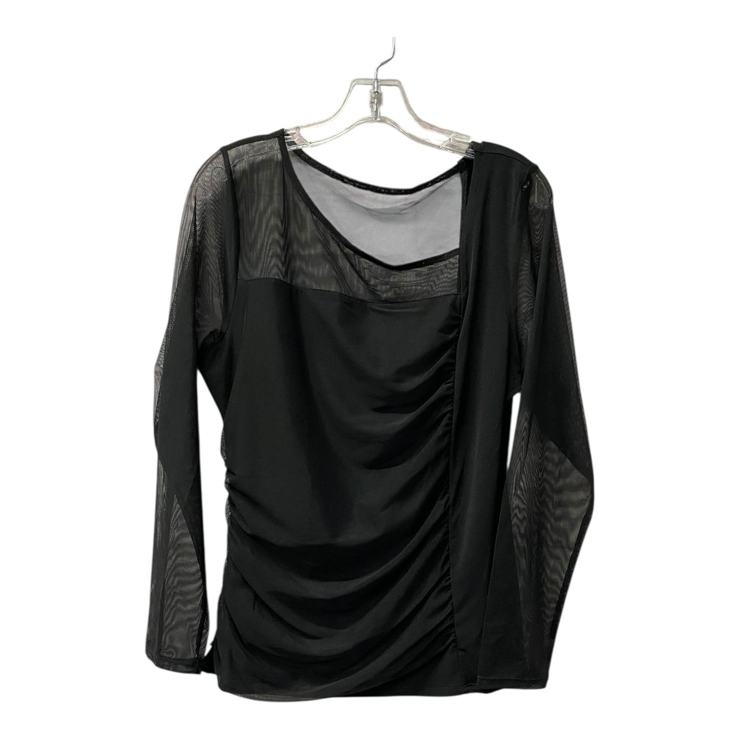 Top Ls By Dkny In Black, Size:L