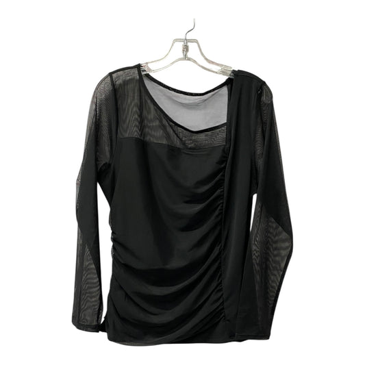 Top Ls By Dkny In Black, Size:L