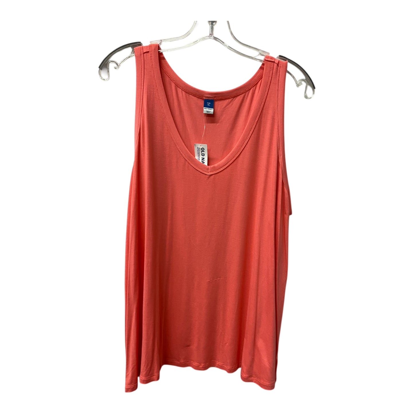 Top Sleeveless By Old Navy In Pink, Size:2X