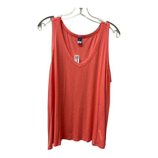 Top Sleeveless By Old Navy In Pink, Size:2X