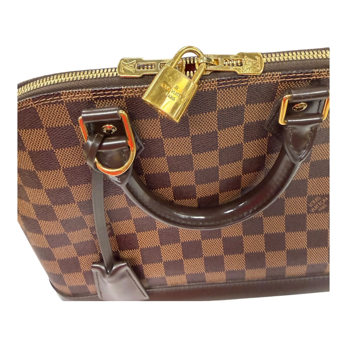 Handbag Luxury Designer By Louis Vuitton In Brown, Size:Medium
