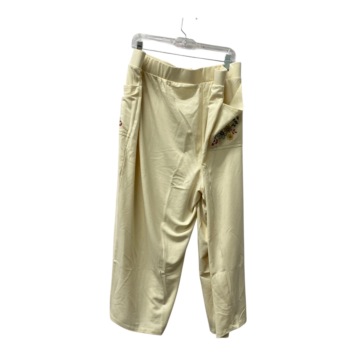 Pants Lounge By Logo In Cream, Size:22