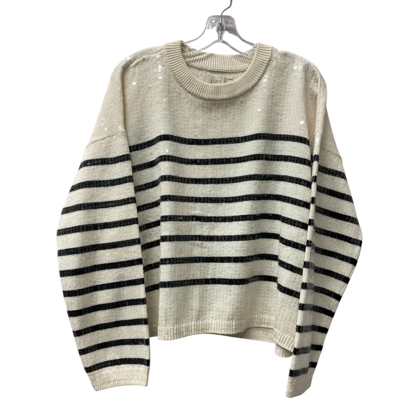 Sweater By Loft In Cream, Size:L