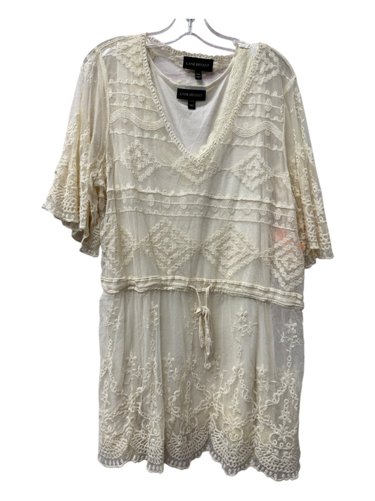 Top Ss By Lane Bryant In Cream, Size:Xl