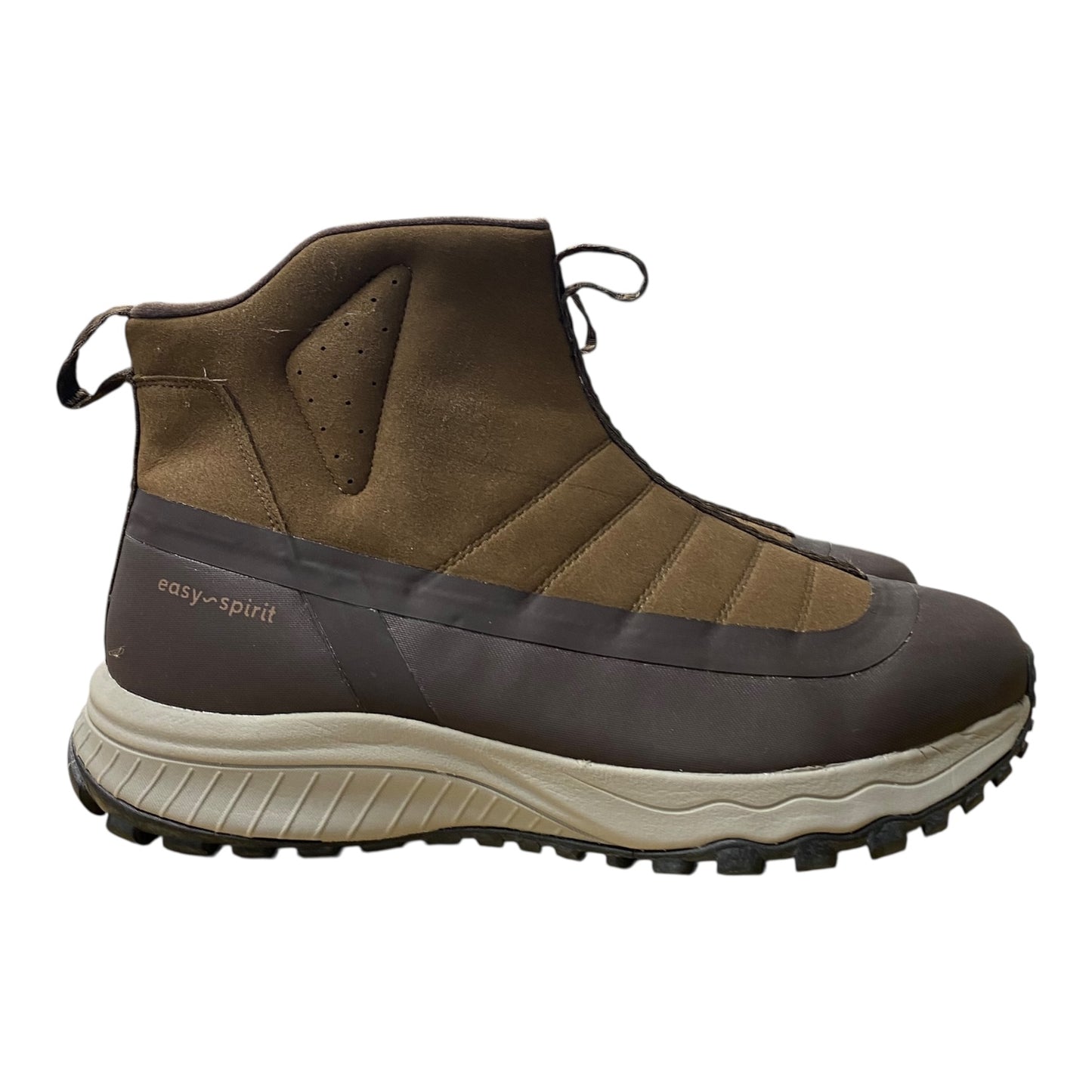 Boots Ankle Flats By Easy Spirit In Brown, Size:12