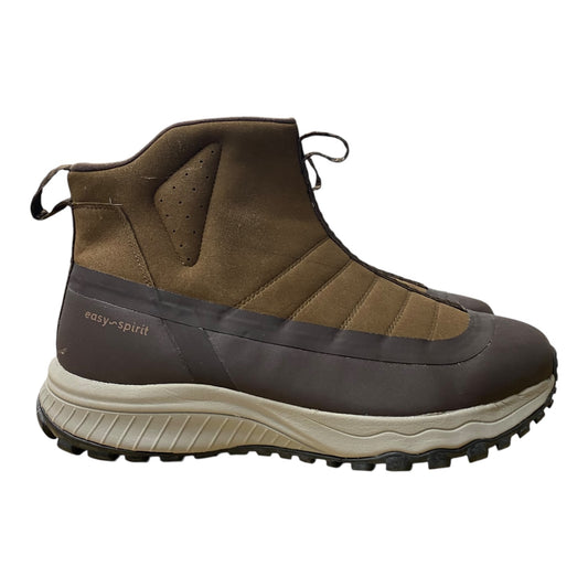 Boots Ankle Flats By Easy Spirit In Brown, Size:12
