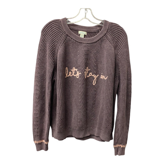 Sweater By Sundance In Purple, Size:L