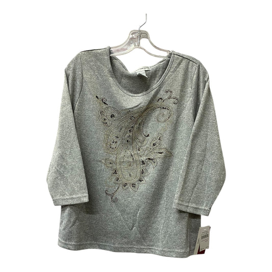 Top Ls Basic By Cathy Daniels In Grey, Size:L