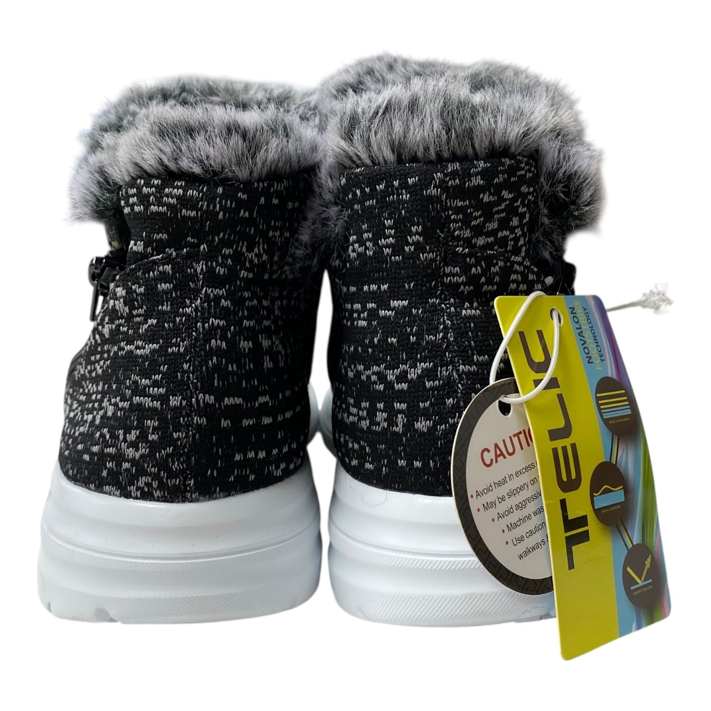 Shoes Athletic By telic In Black & White, Size:8
