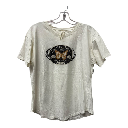 Top Ss By Anthropologie In Ivory, Size:Xs