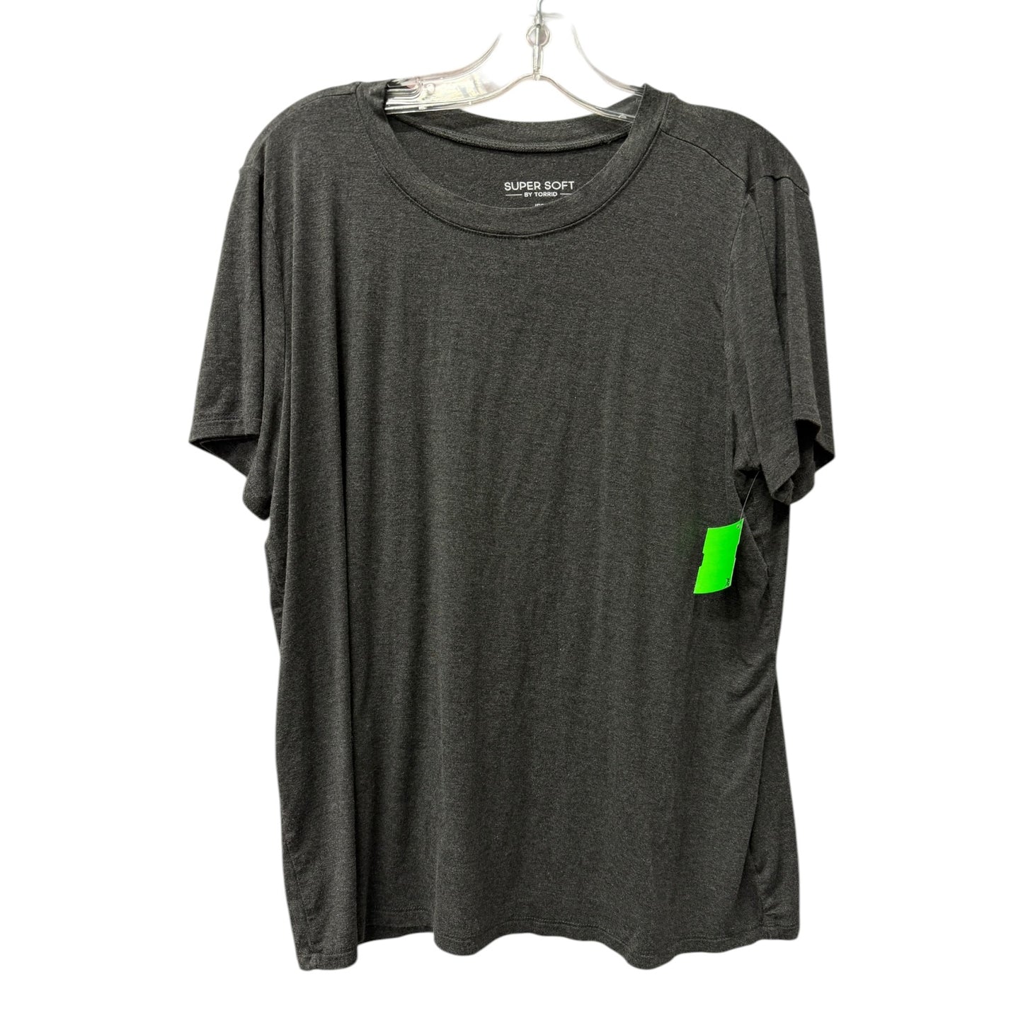 Top Ss Basic By Torrid In Grey, Size:1X