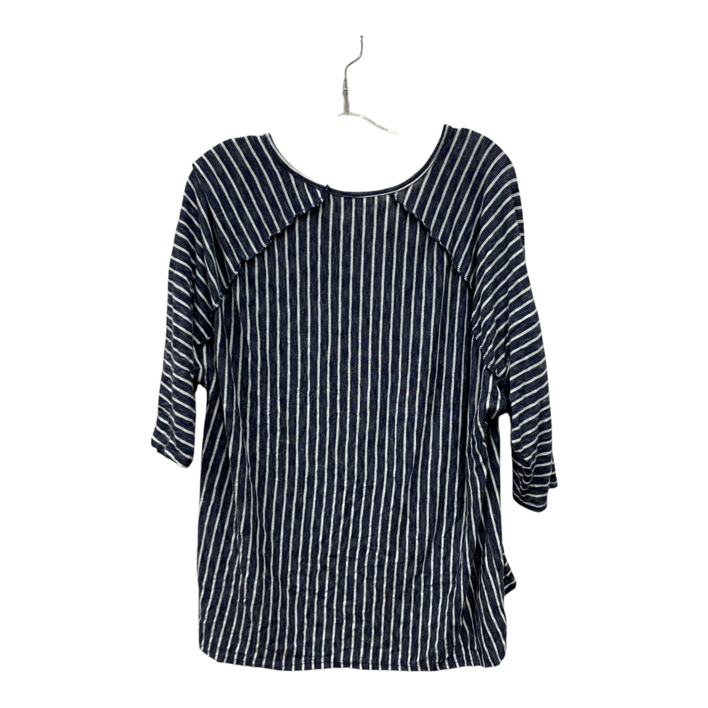 Top Ss By Boutique + In Blue & White, Size:1X