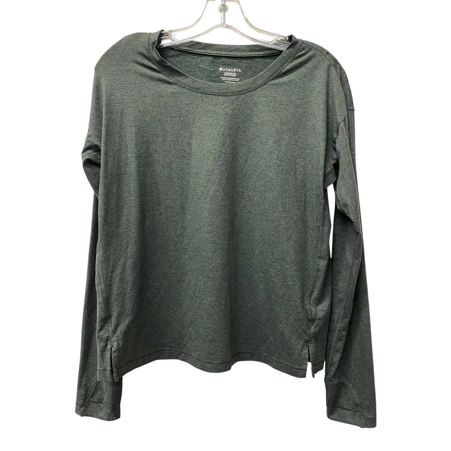 Athletic Top Ls Crewneck By Athleta In Grey, Size:S