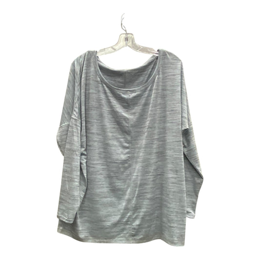 Athletic Top Ls Crewneck By Athleta In Blue, Size:1X