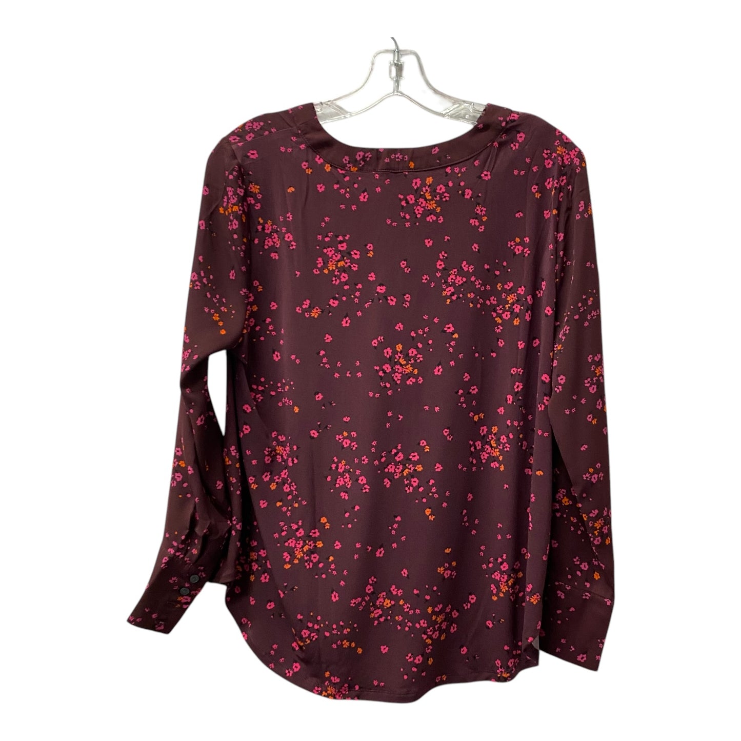 Top Ls By Ann Taylor In Maroon, Size:Mp