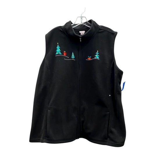 VEST FLEECE by holiday edition in BLACK, Size:XXL