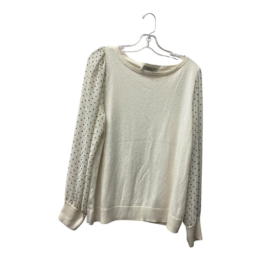 Sweater By Loft In Ivory, Size:Xl