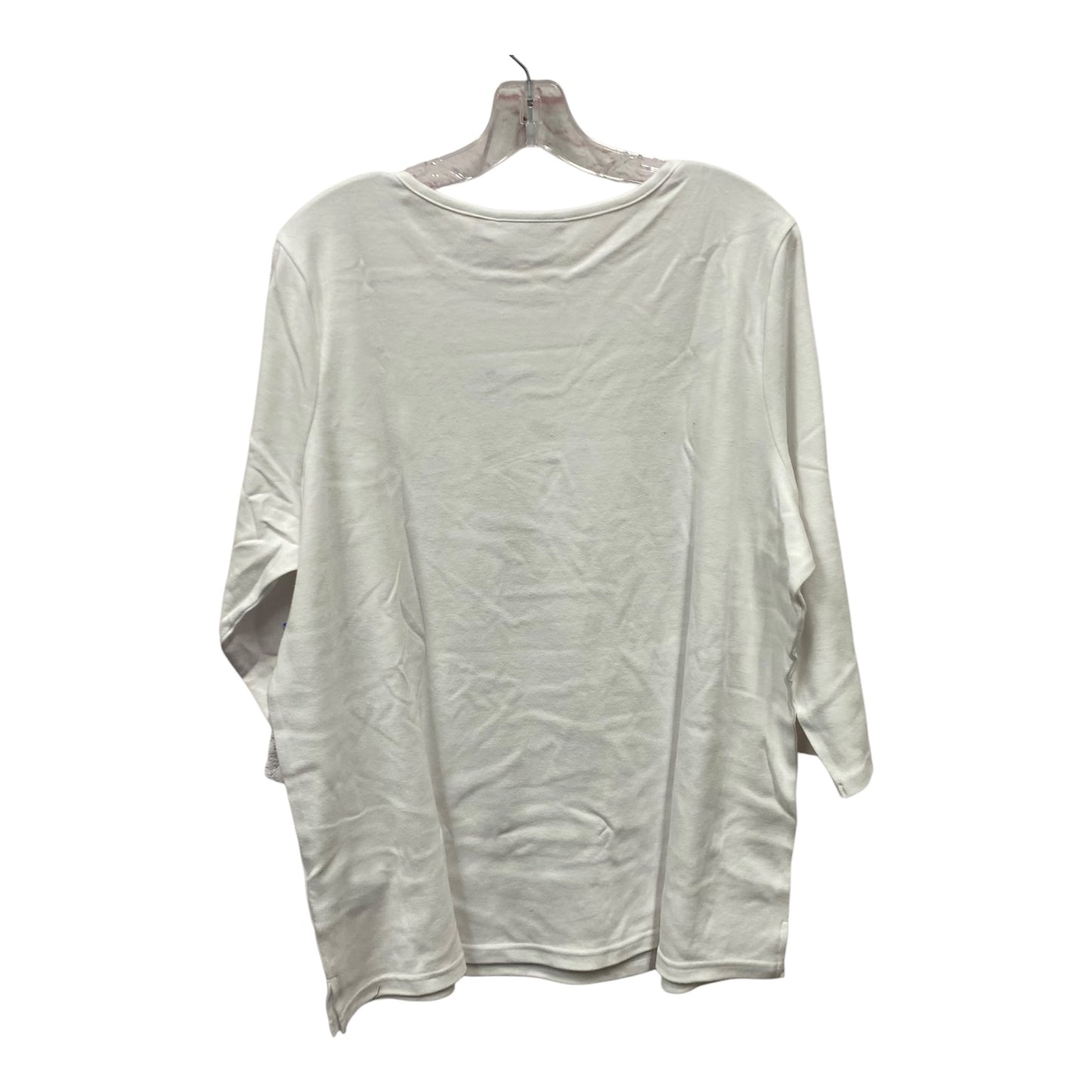 Top Ls By Quaker Factory In White, Size:1X