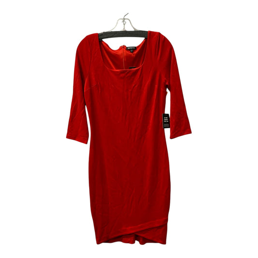 Dress Casual Short By Express In Red, Size:S