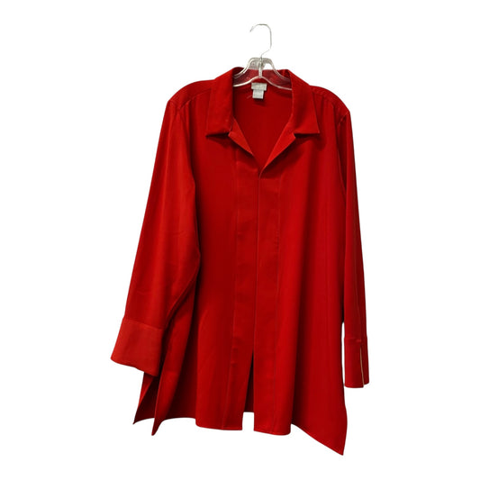 Top Ls By Chicos In Red, Size:Xl