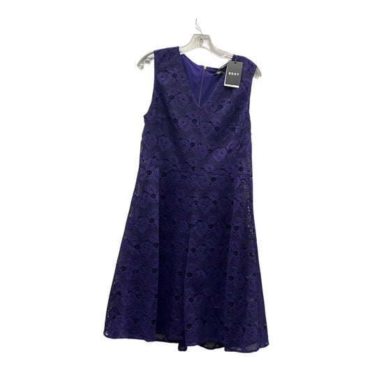 Dress Party Short By Dkny In Purple, Size:L