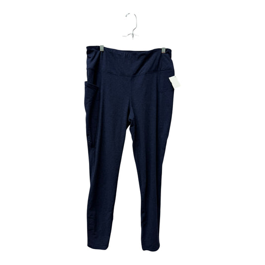 Athletic Leggings By Gaiam In Blue, Size:Xl