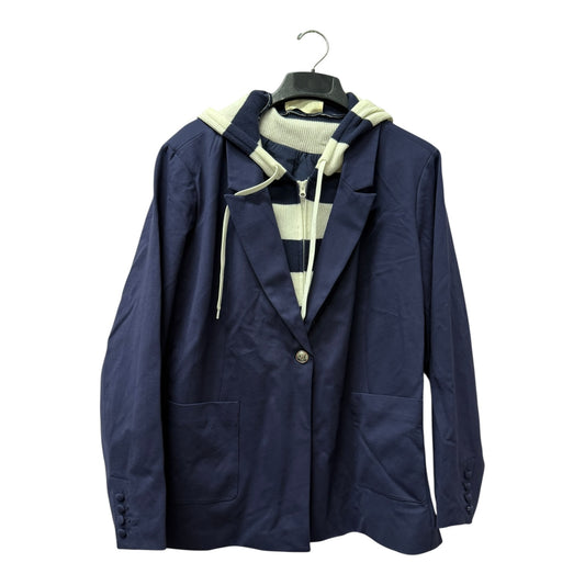 Blazer By CHRISTIE BRINKLEY In Navy, Size:3X