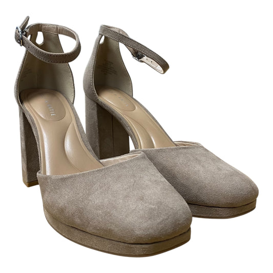 Shoes Heels Block By Kelly And Katie In Tan, Size:9
