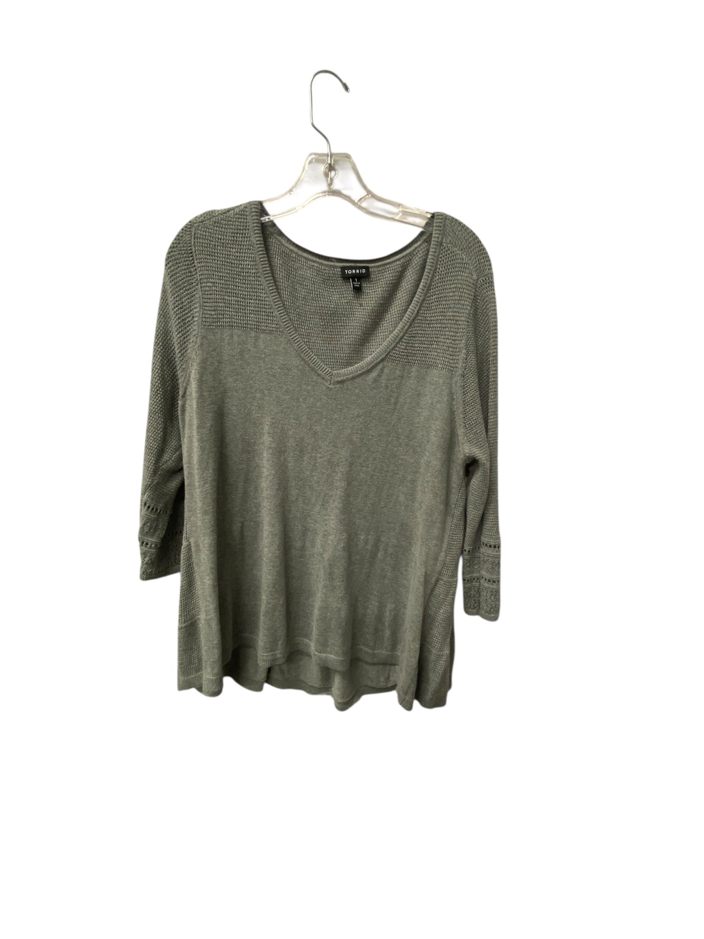 Sweater By Torrid In Grey, Size:1X