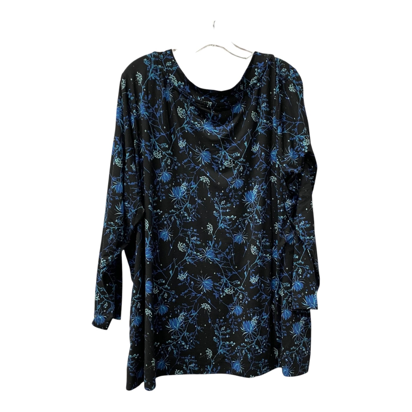 Top Ls By Any Body In Black & Blue, Size:3X