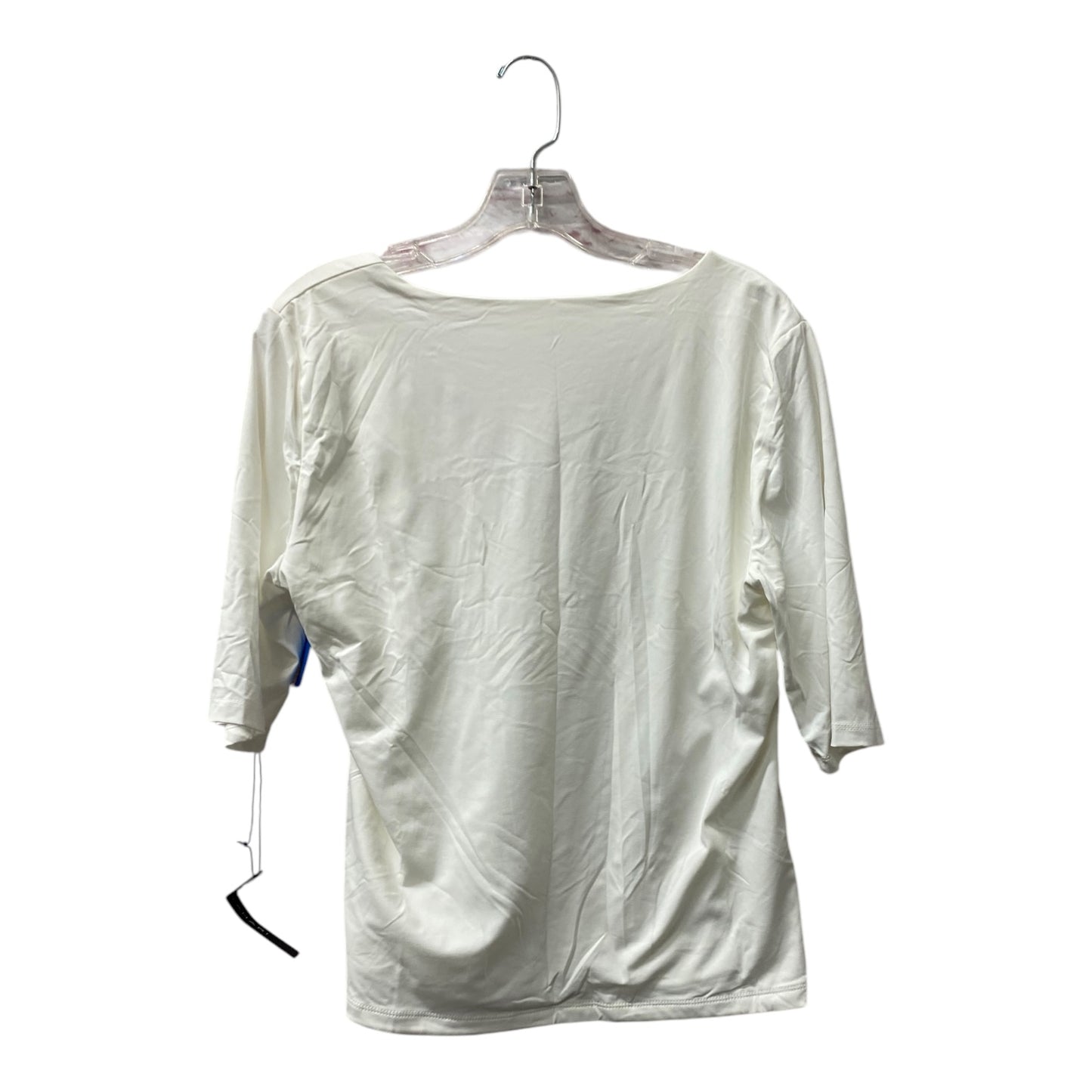 Top Ss By Tahari By Arthur Levine In White, Size:Xl