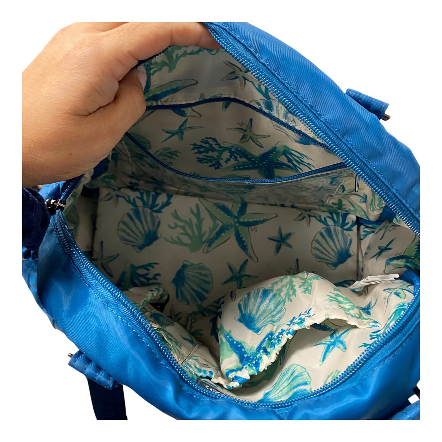 Handbag By Lugg In Teal, Size:Medium