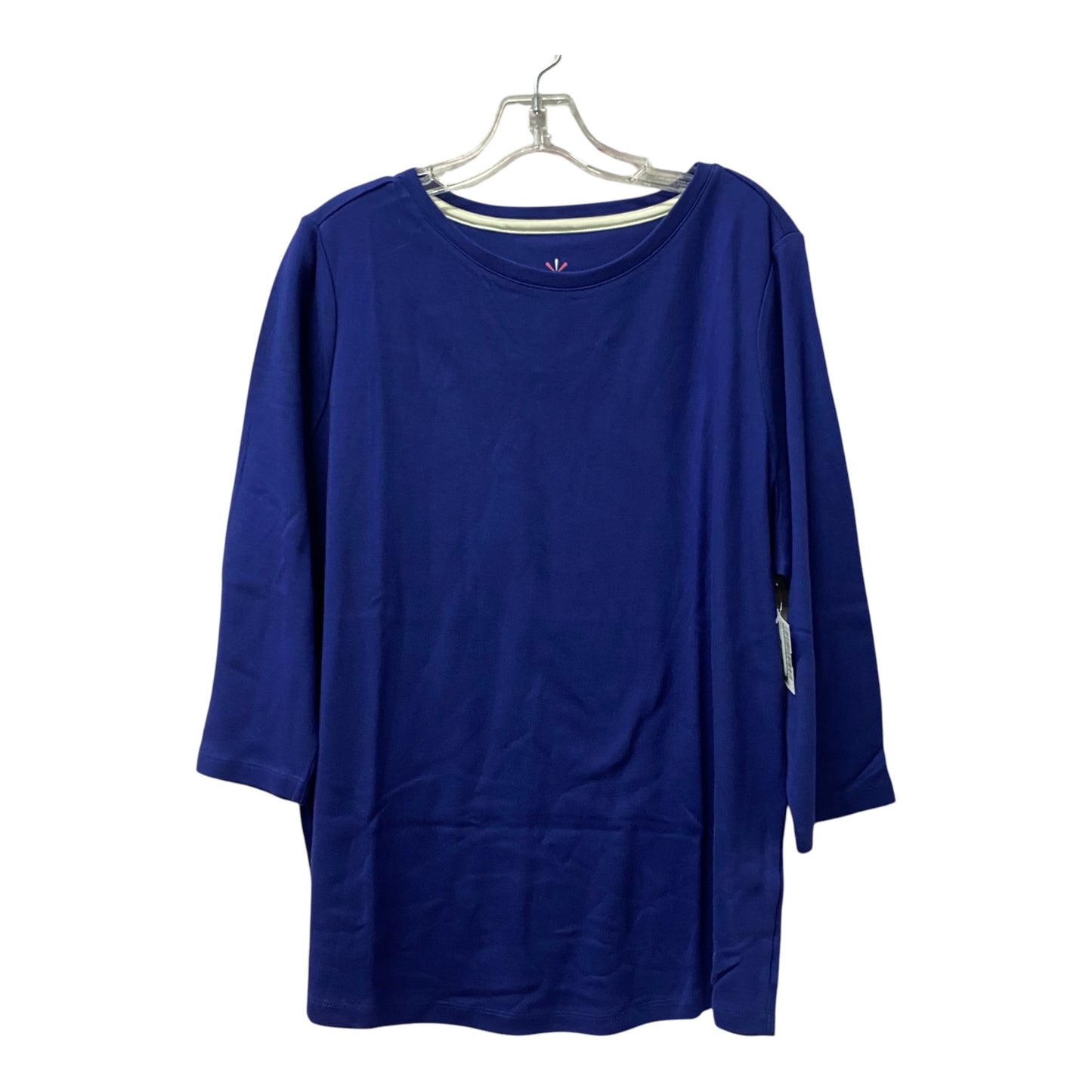 Top Ls By Isaac Mizrahi Live Qvc In Navy, Size:2X