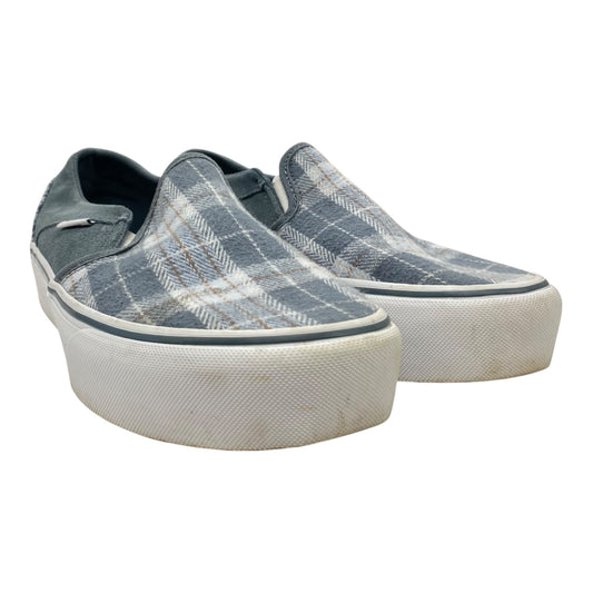 Shoes Sneakers By Vans In Blue & White, Size:8.5