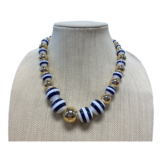 Necklace Pendant By Talbots In Blue & White