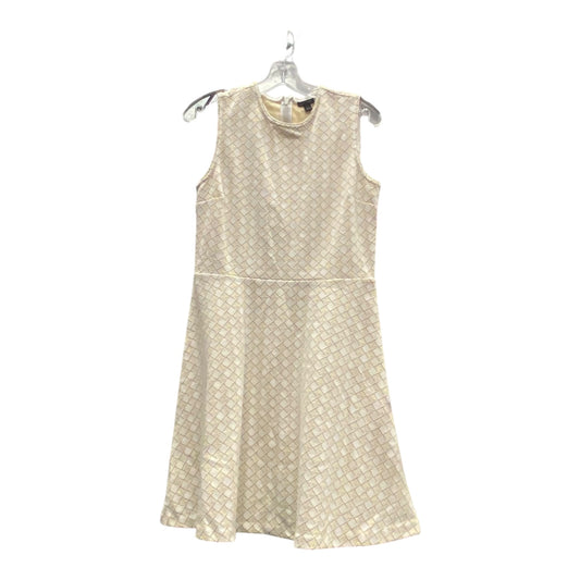 Dress Casual Short By Ann Taylor In Tan & Yellow, Size:8