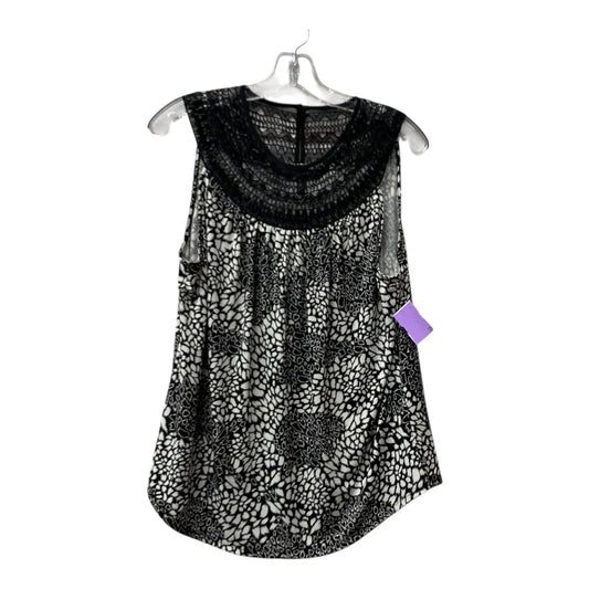 Top Sleeveless By White House Black Market In Black & White, Size:L