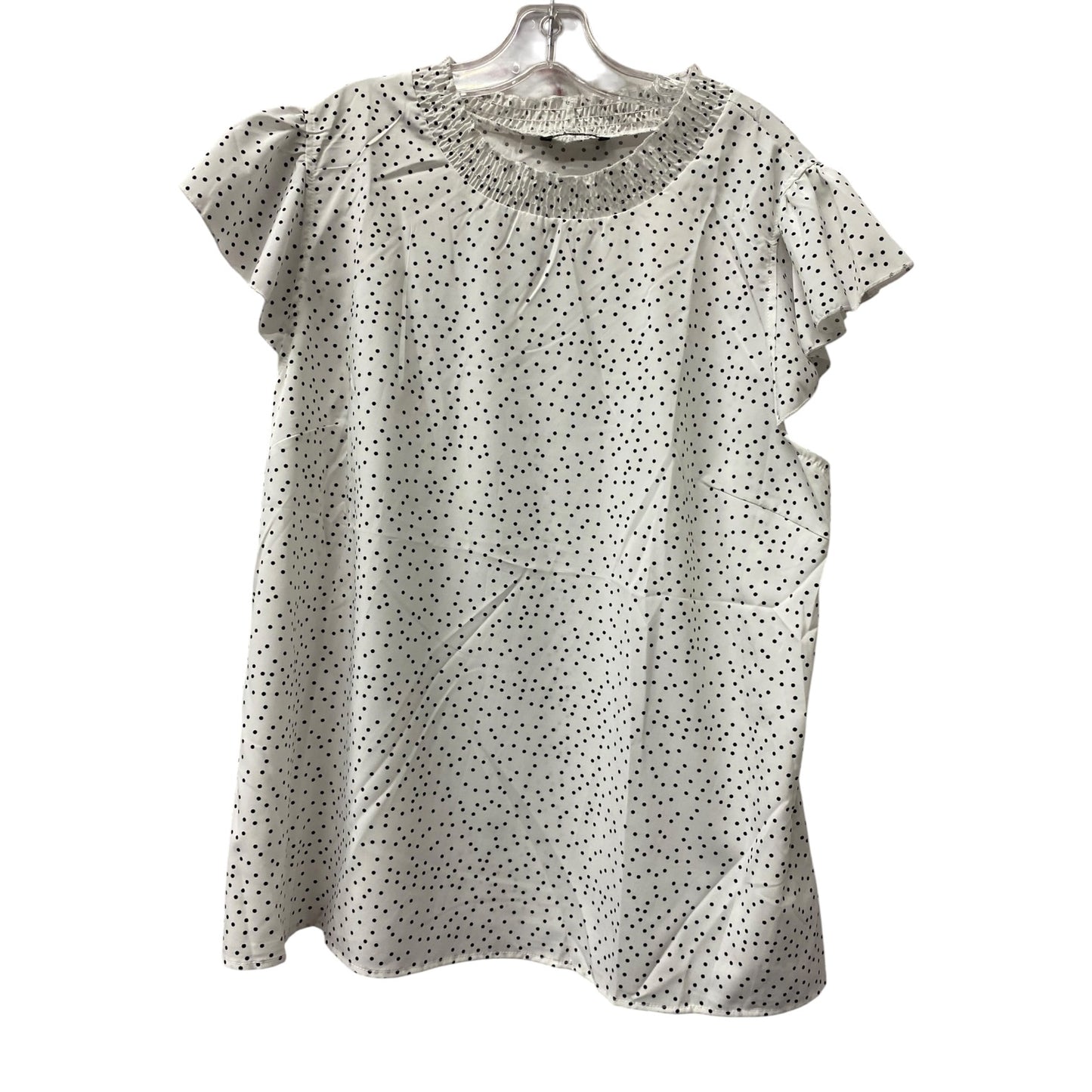 Top Ss By Bloomchic In White, Size:1X