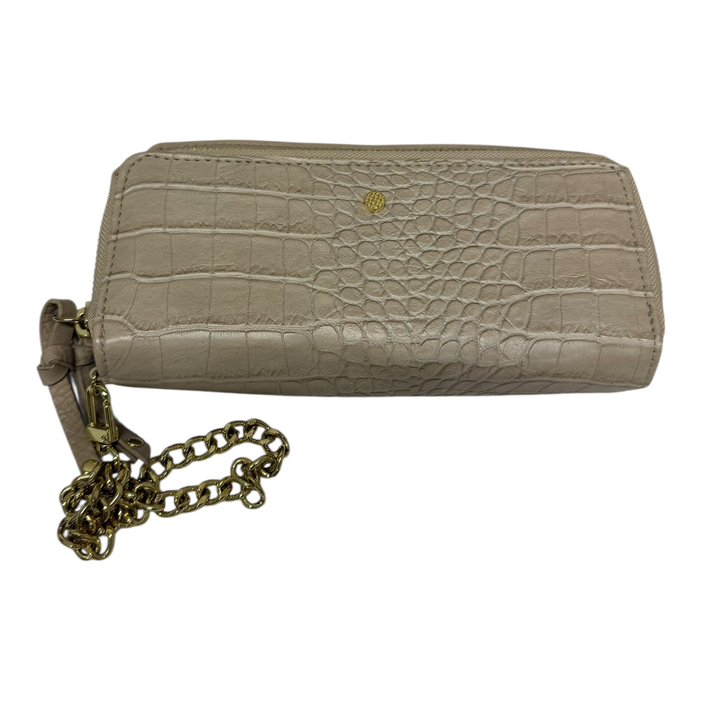 Wristlet Leather By Olivia And Joy In Tan, Size:Medium